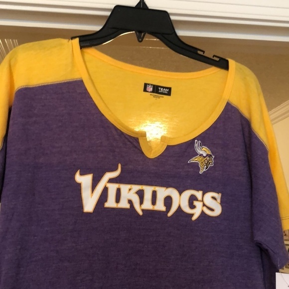 NFL Team Apparel Minnesota Vikings Ladies T-shirt - Picture 4 of 6